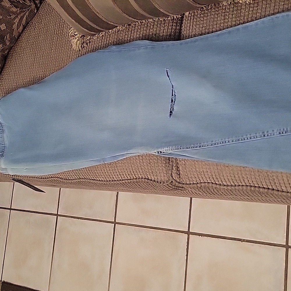 High Waist Denim Flare Pants - Picture 4 of 9